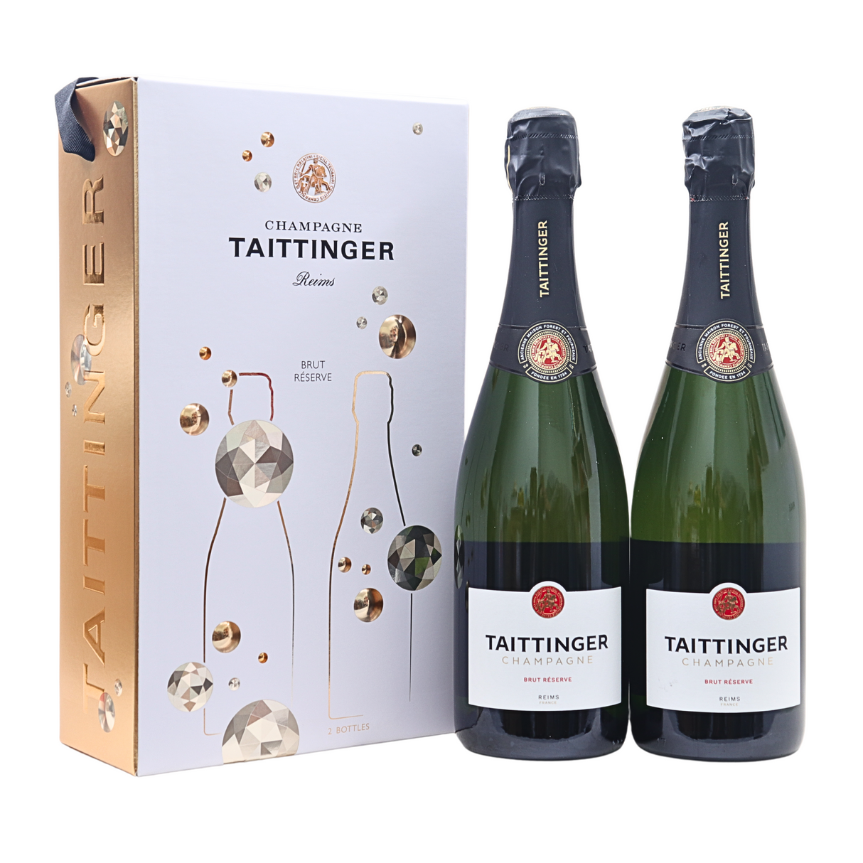 Taittinger Brut Reserve N.V. Twin Pack