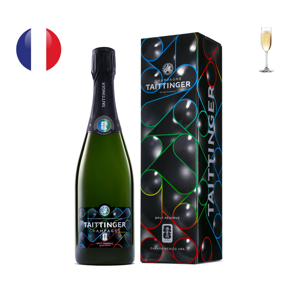 Taittinger Brut Réserve NV FIFA Limited Edition, 750ml – Grape n Grain