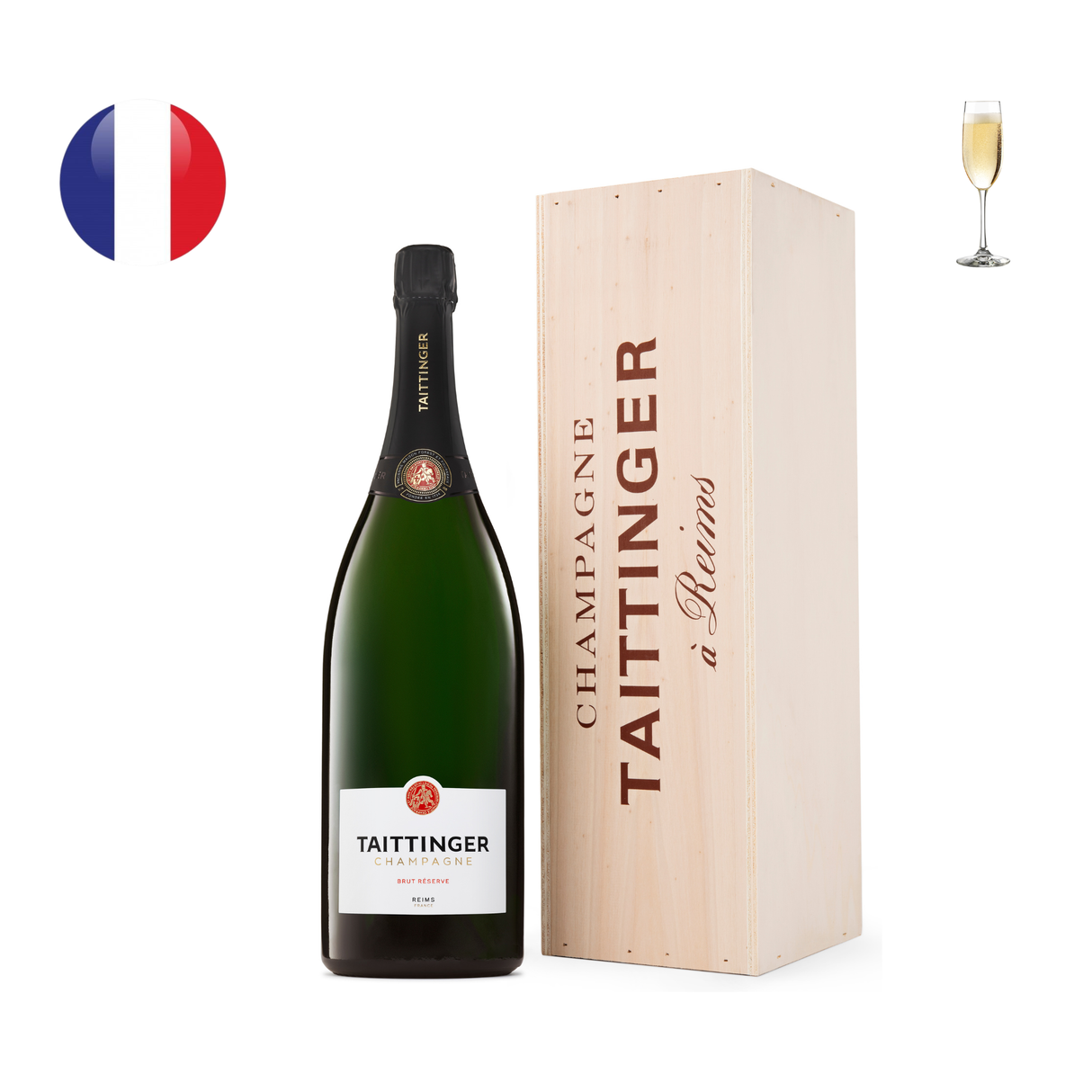 Taittinger Brut Reserve N.V, Jeroboam