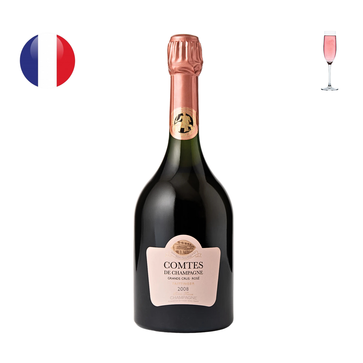 Taittinger Comtes de Champagne Rose Brut 2008