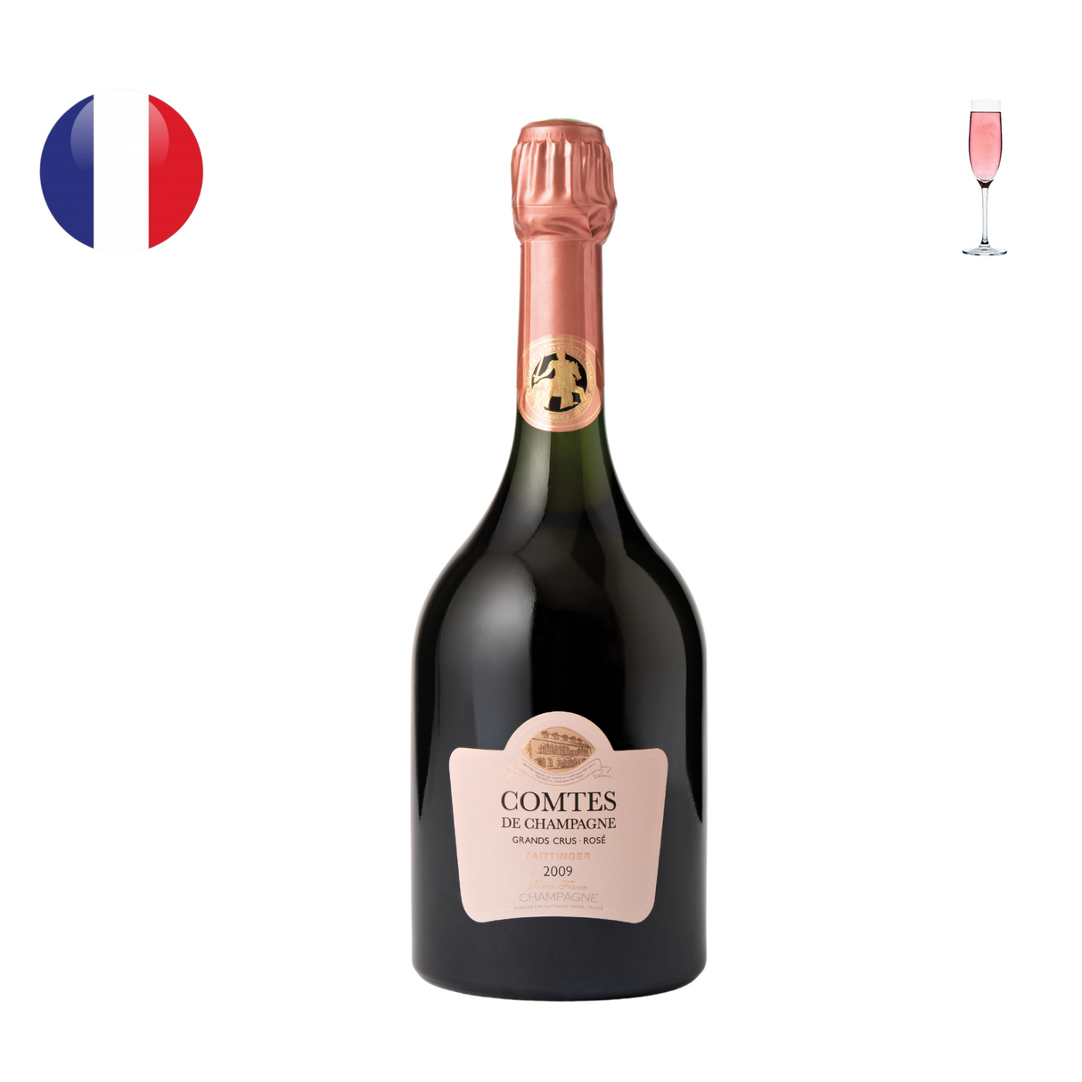 Taittinger Comtes de Champagne Rose Brut 2009