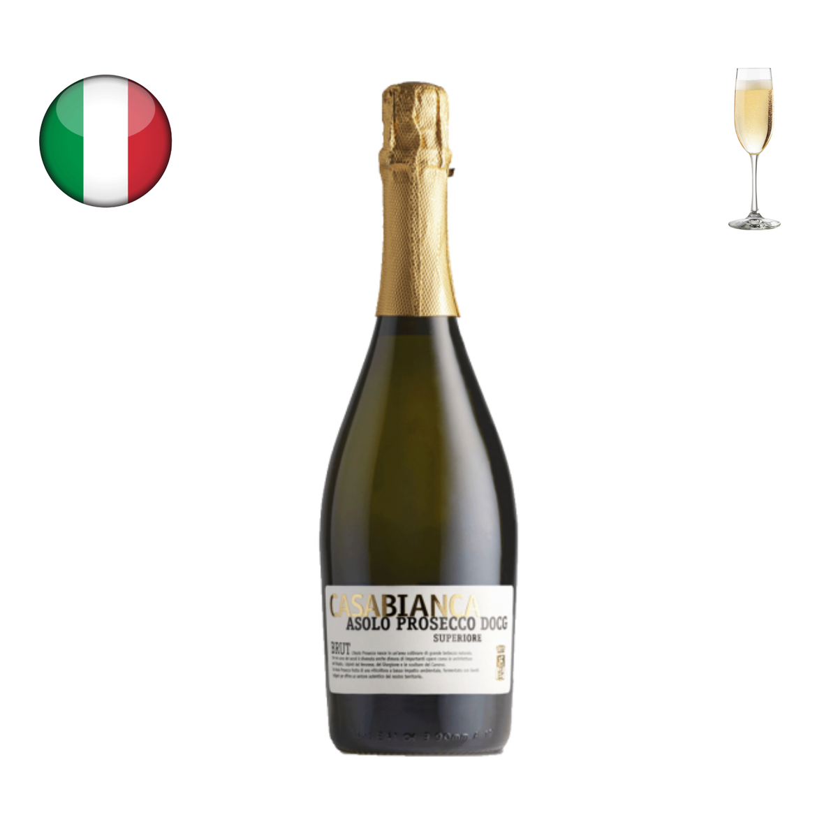 Venegazzu Casa Bianca Asolo Prosecco Superiore Brut N.V.