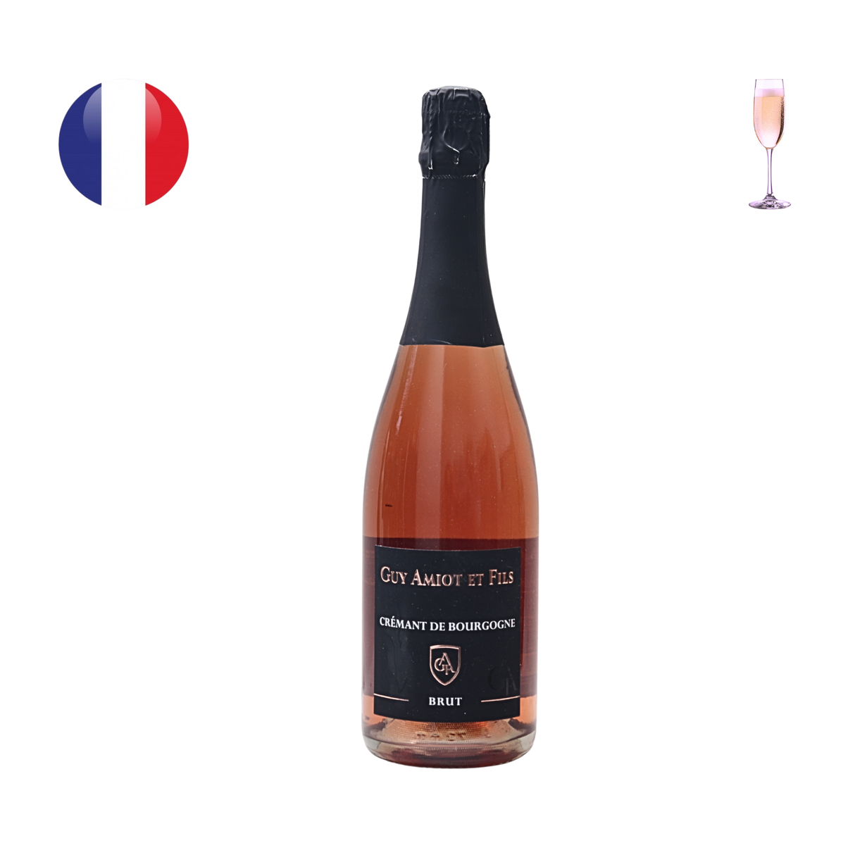 Domaine Guy Amiot Cremant de Bourgogne Brut Rose NV,750ml