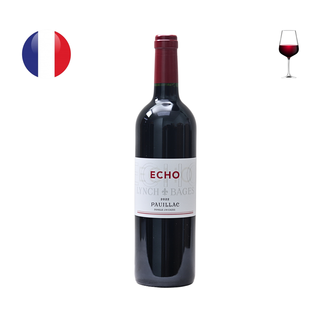 Echo de Lynch Bages 2022 年,750ml
