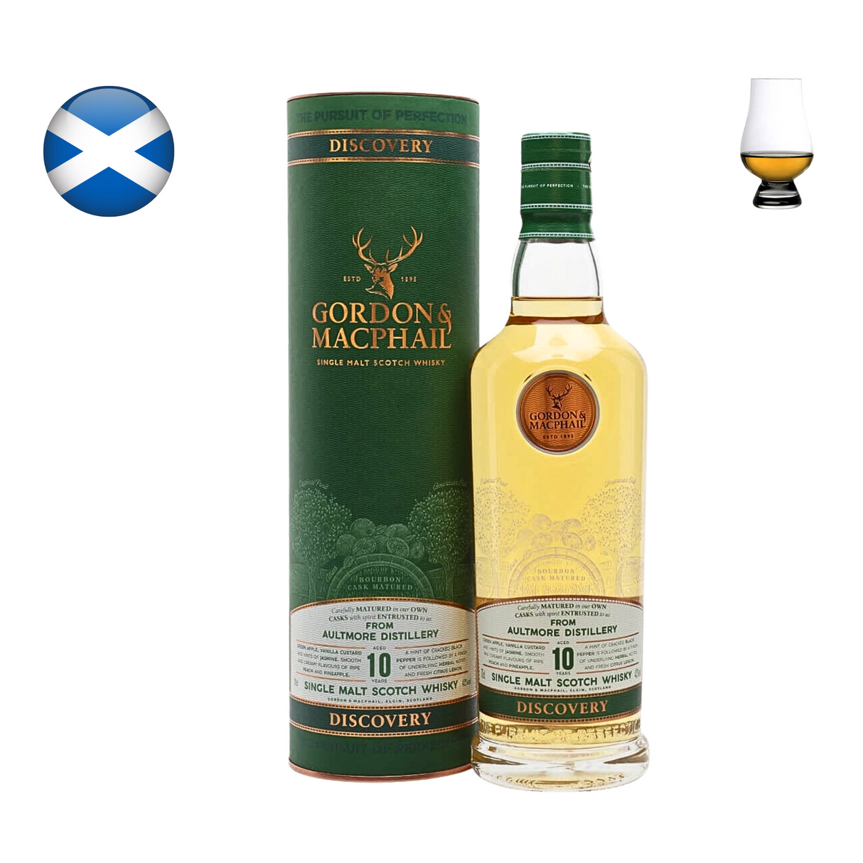 Aultmore Bourbon Cask 10 Year Old "Discovery" G&M