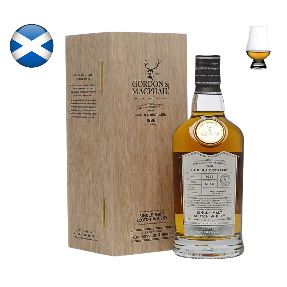 Caol Ila 1988, 31 Year Old "Connoisseurs Choice" G&M