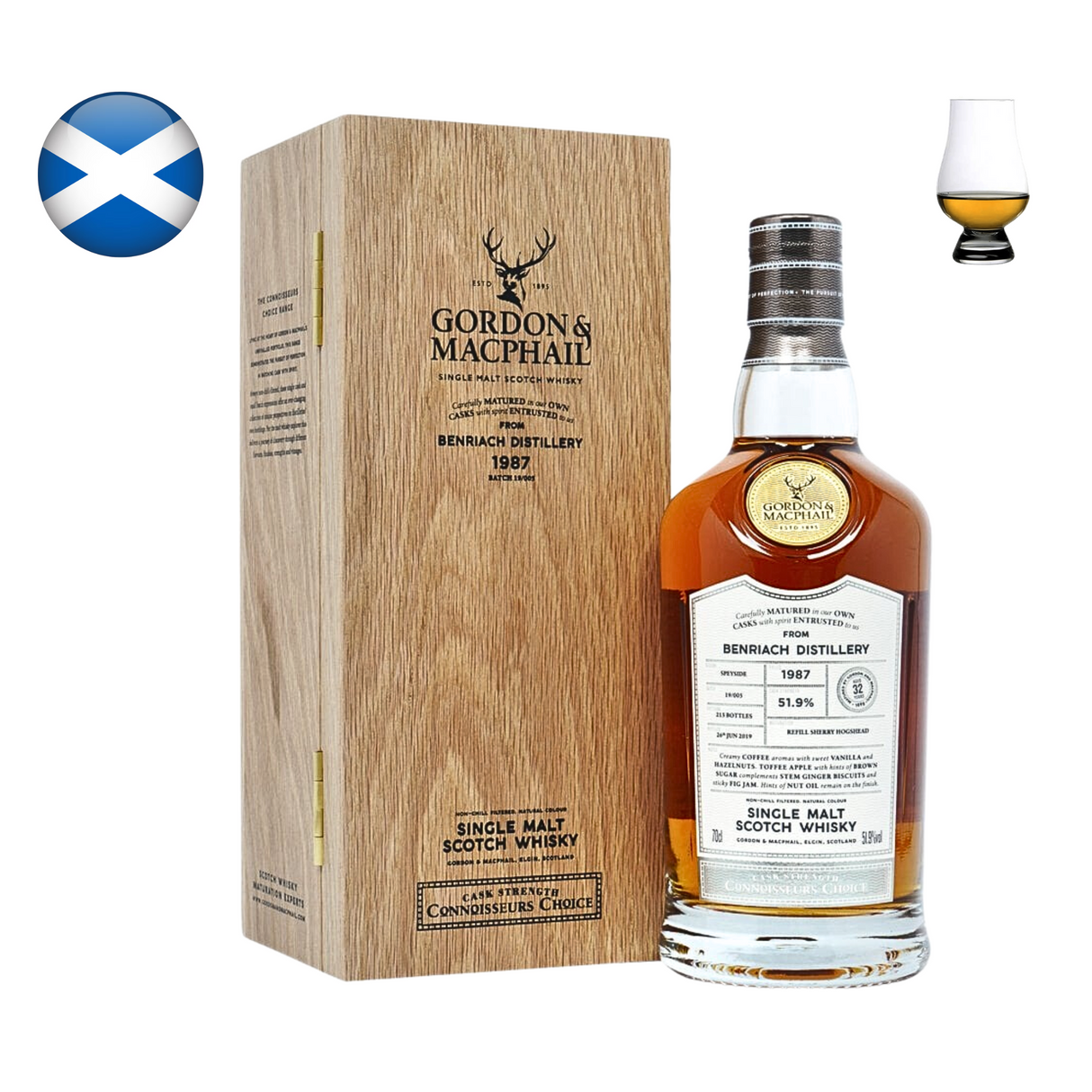 Benriach 1987 "Connoisseurs Choice" G&M
