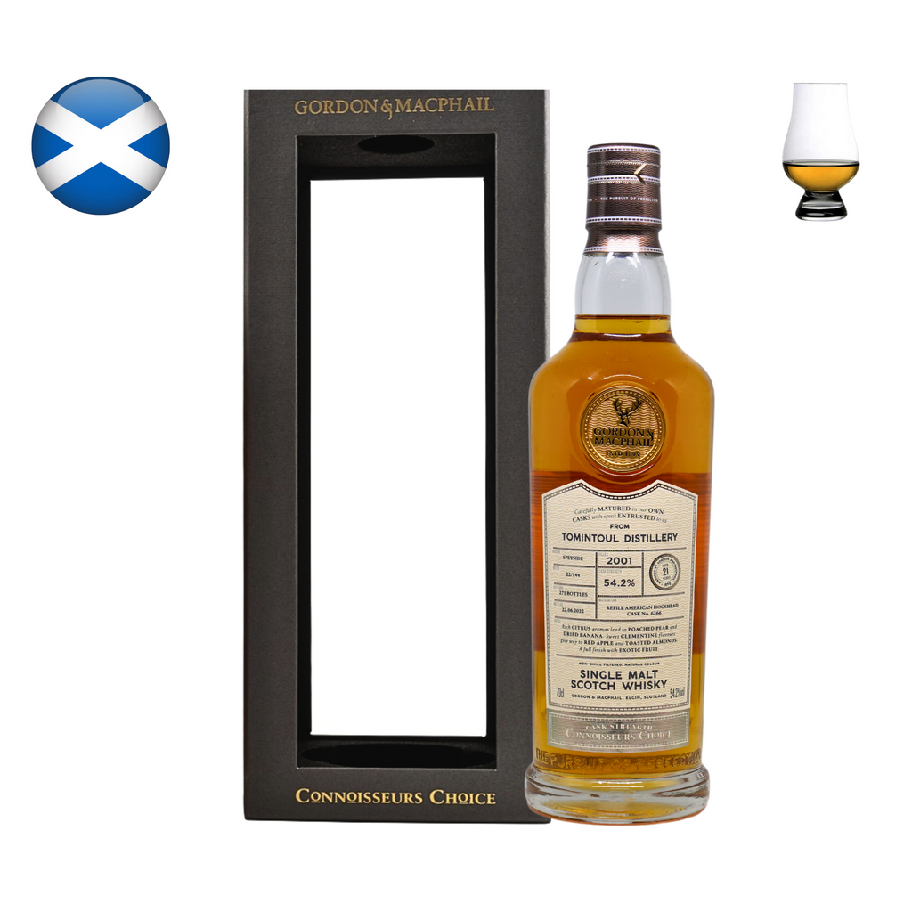 Gordon & MacPhail "Connoisseurs Choice" Tomintoul 2001, 21 Year Old