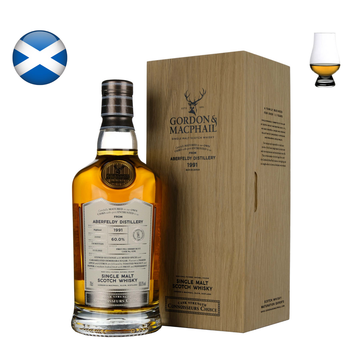 Aberfeldy 1991, 31 Year Old "Connoisseurs Choice" G&M (2022)