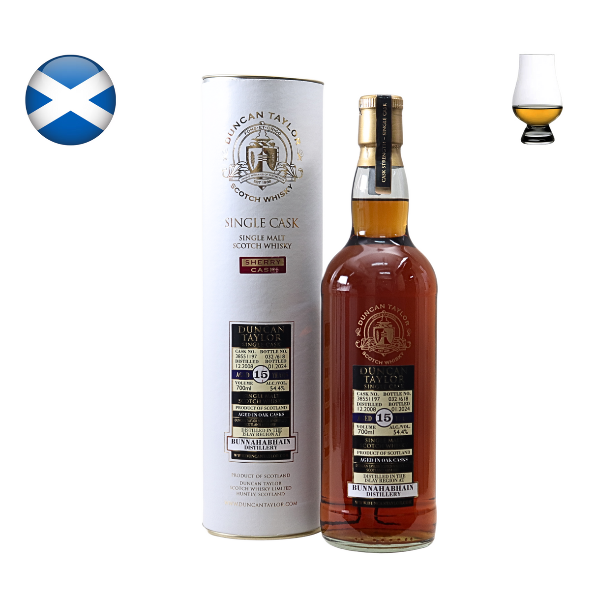 Bunnahabhain 2008, 15 Year Old, Single Cask, Duncan Taylor