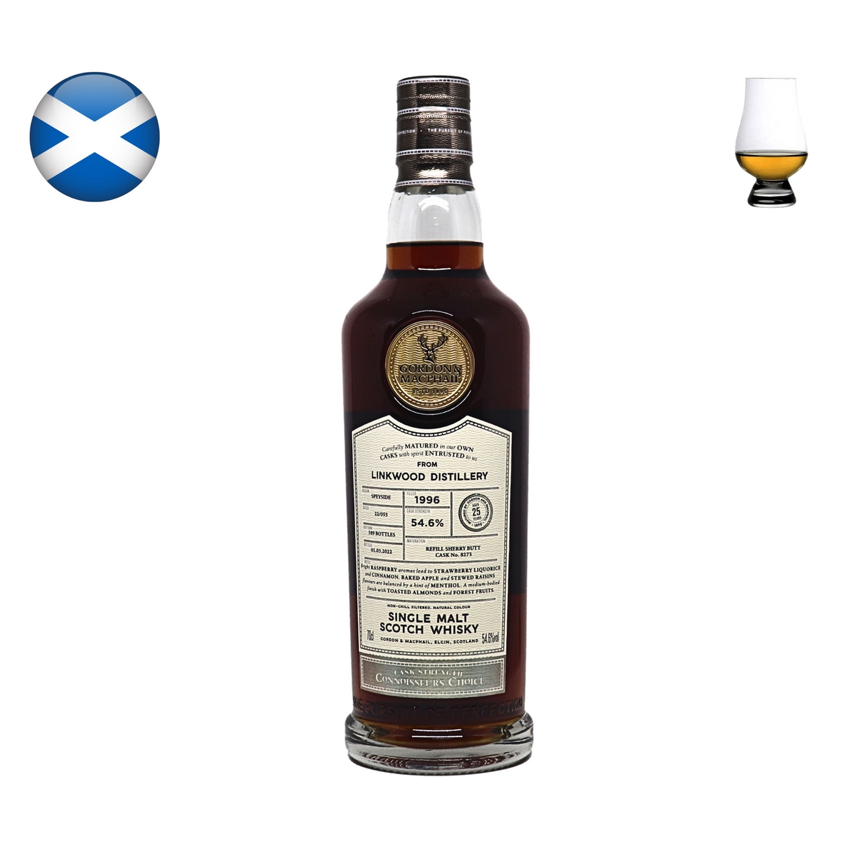 G&M Connoisseurs Choice リンクウッド Linkwood 1996, 25 Year Old 