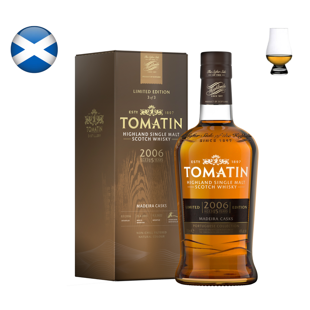 Tomatin 2006, "Portuguese Collection" Madeira Casks, 15 Year Old