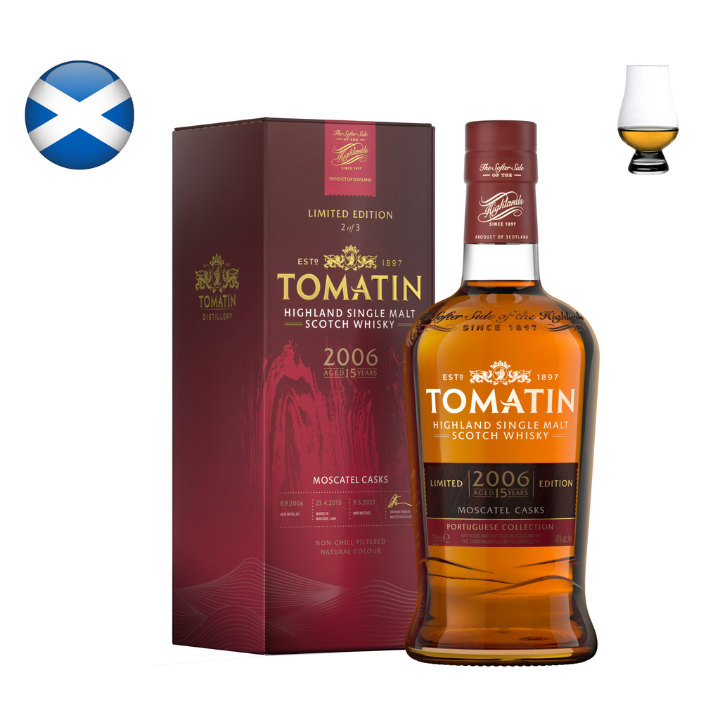Tomatin 2006, "Portuguese Collection" Moscatel Casks, 15 Year Old