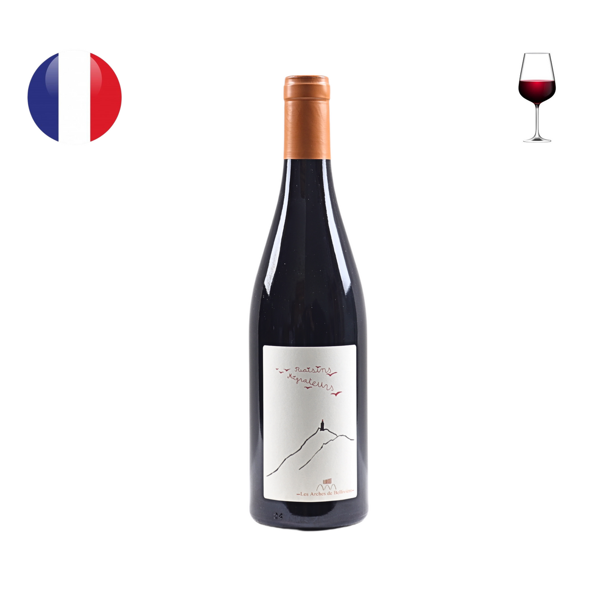 Domaine de Belliviere "Les Arches de Belliviere" Raisins Migrateurs Rouge 2020