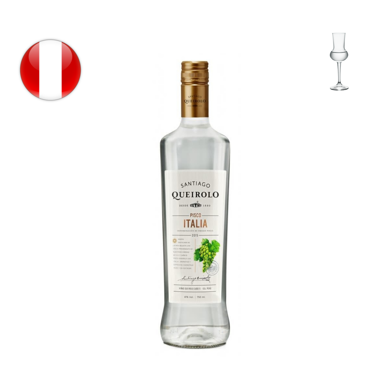 Santiago Queirolo Pisco Italia