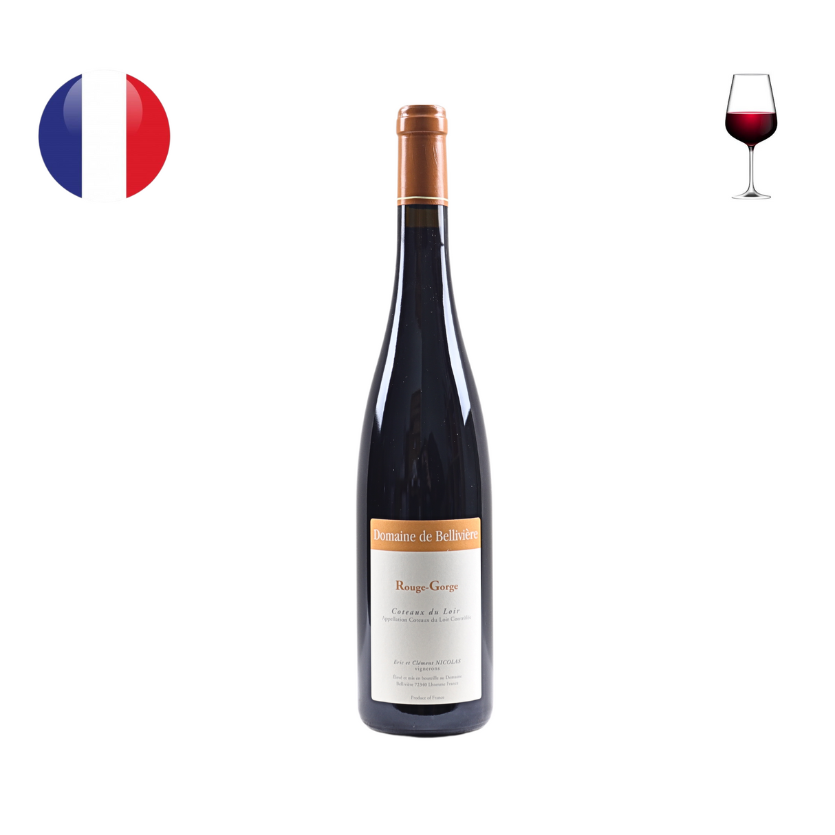 Domaine de Belliviere Coteaux du Loir "Le Rouge Gorge" Rouge 2020