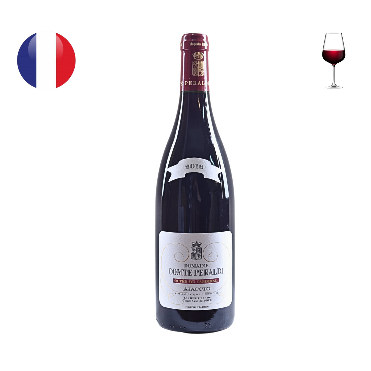 Domaine Comte Peraldi Ajaccio "Cuvee du Cardinal" Rouge 2016