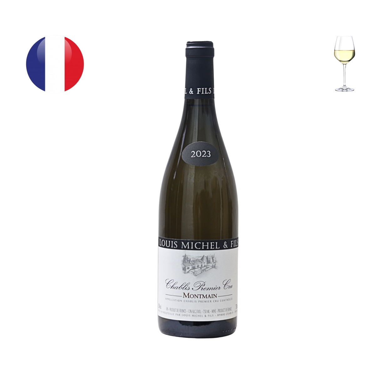 路易米歇爾酒莊夏布利一級園「蒙曼」2023年份,750毫升
