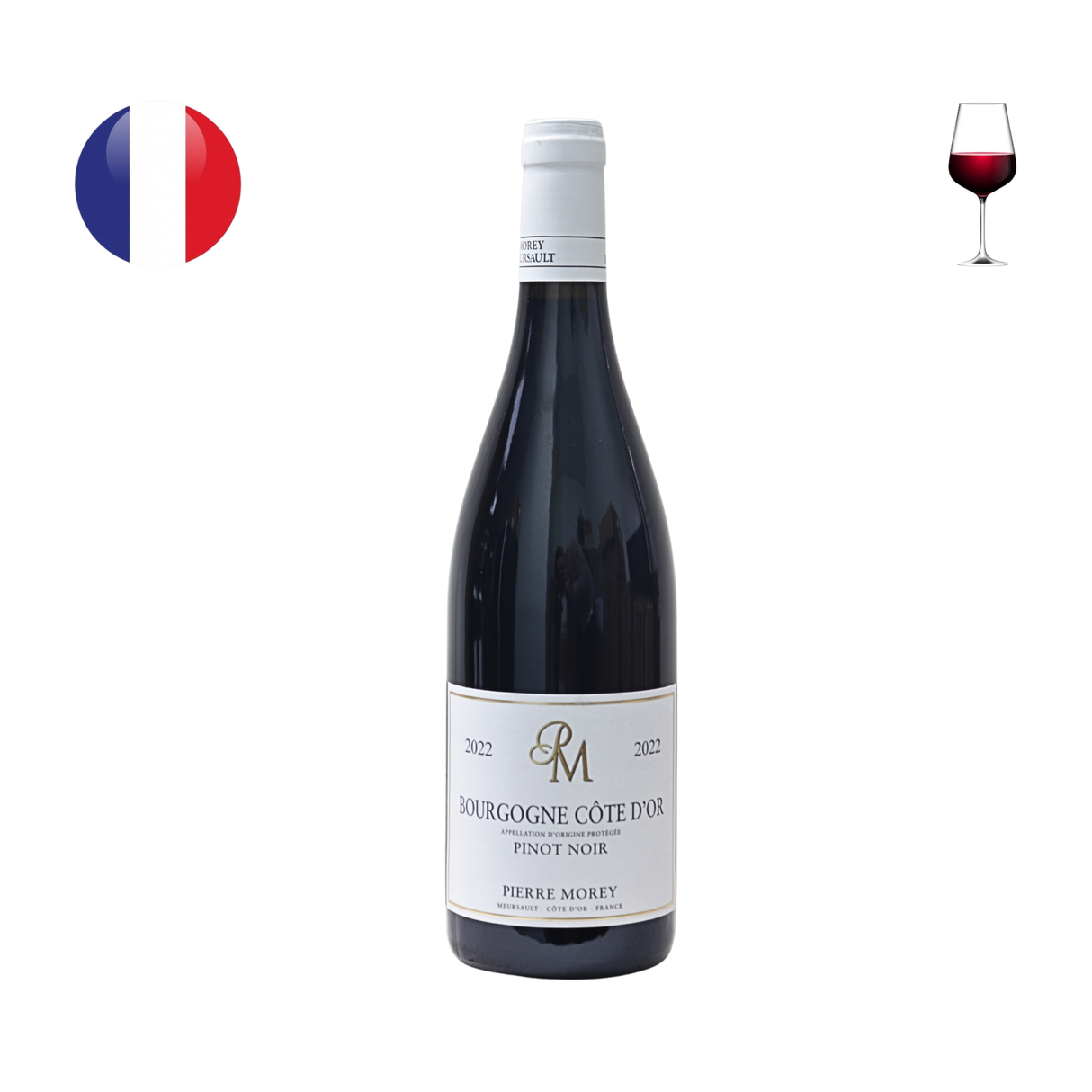 Domaine Pierre Morey 勃艮第黑比诺 2022 年,750 毫升