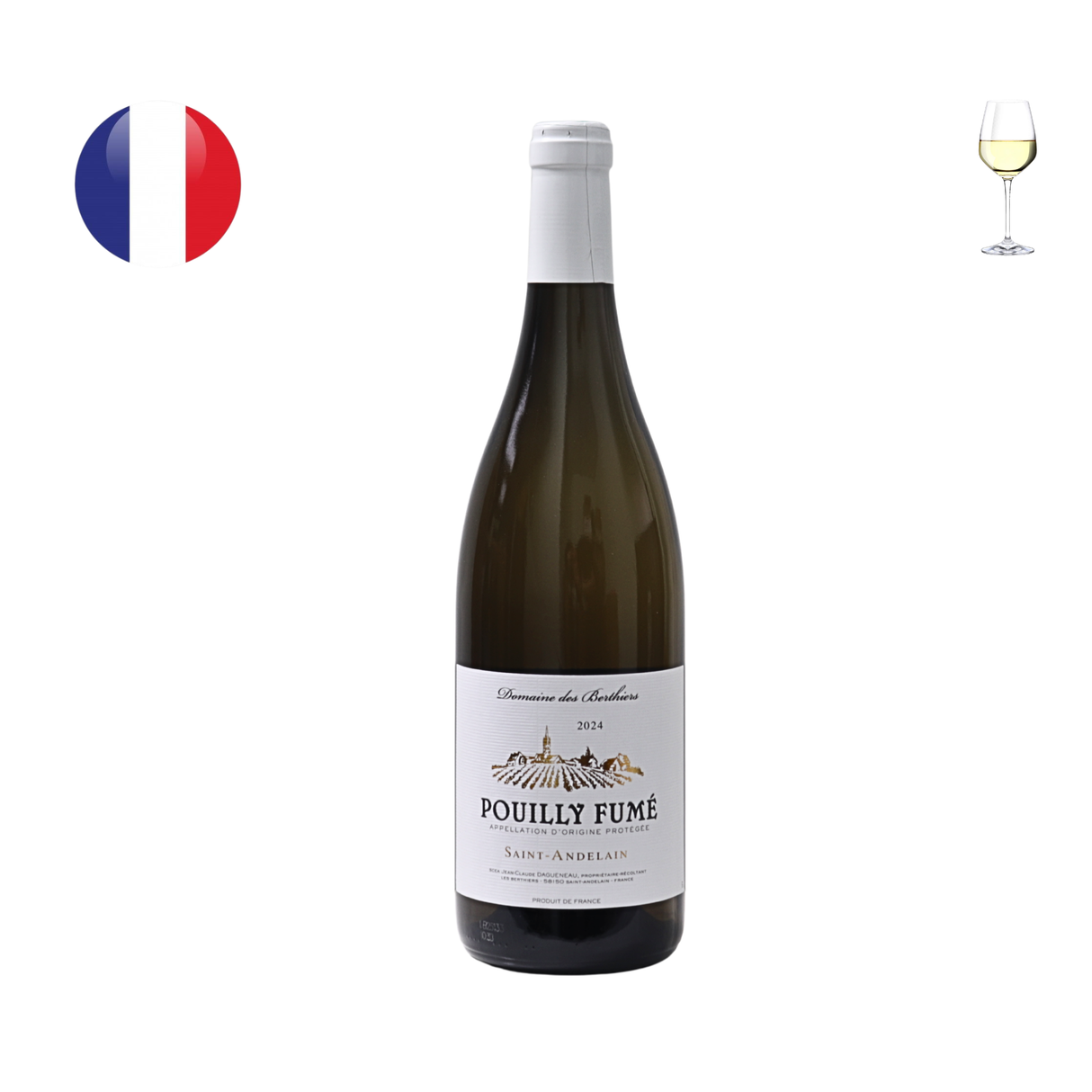 Domaine des Berthiers "Saint Andelain" Pouilly Fume 2024, 750ml