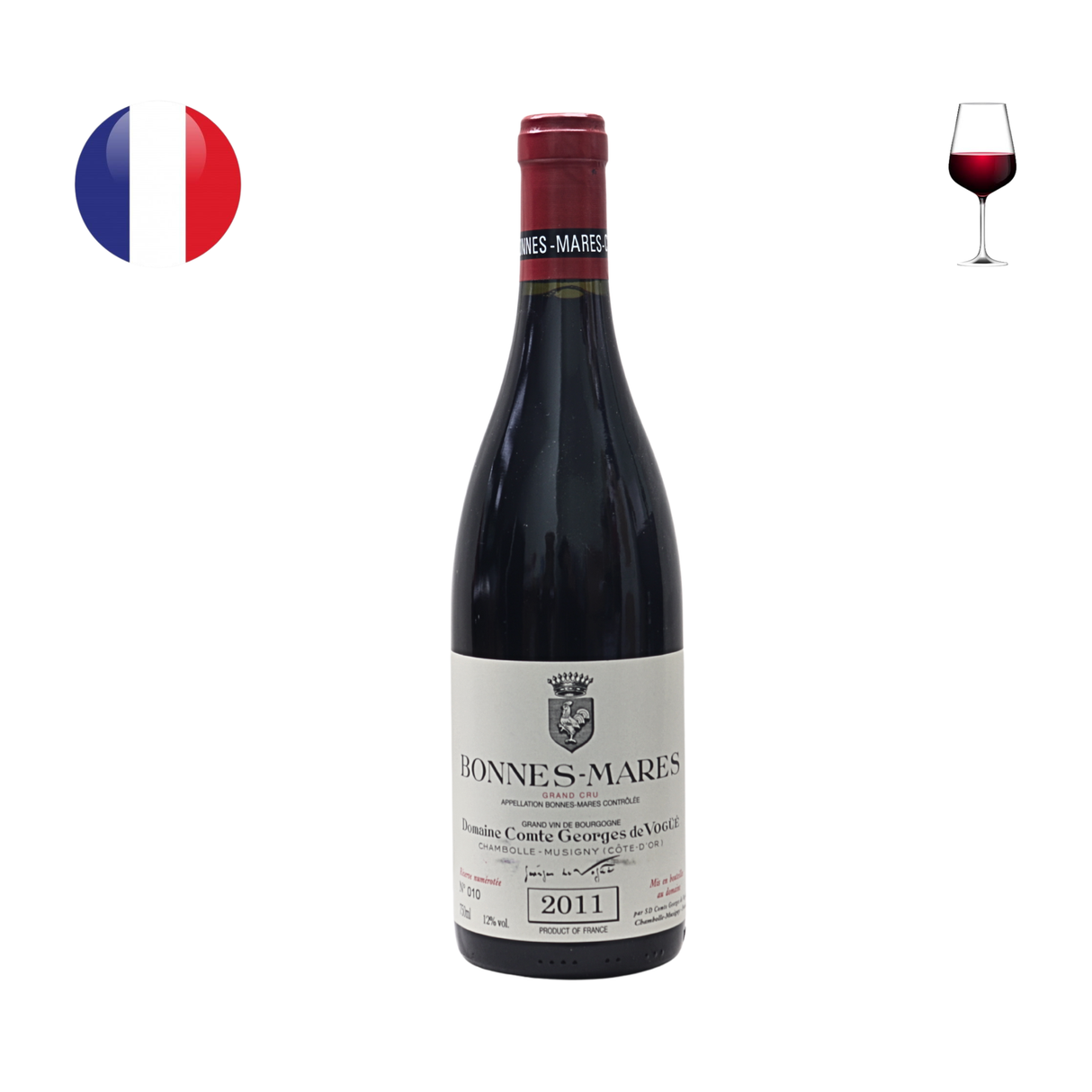 Domaine Comte Georges de Vogue Bonnes Mares 特級園 2011 年,750 毫升