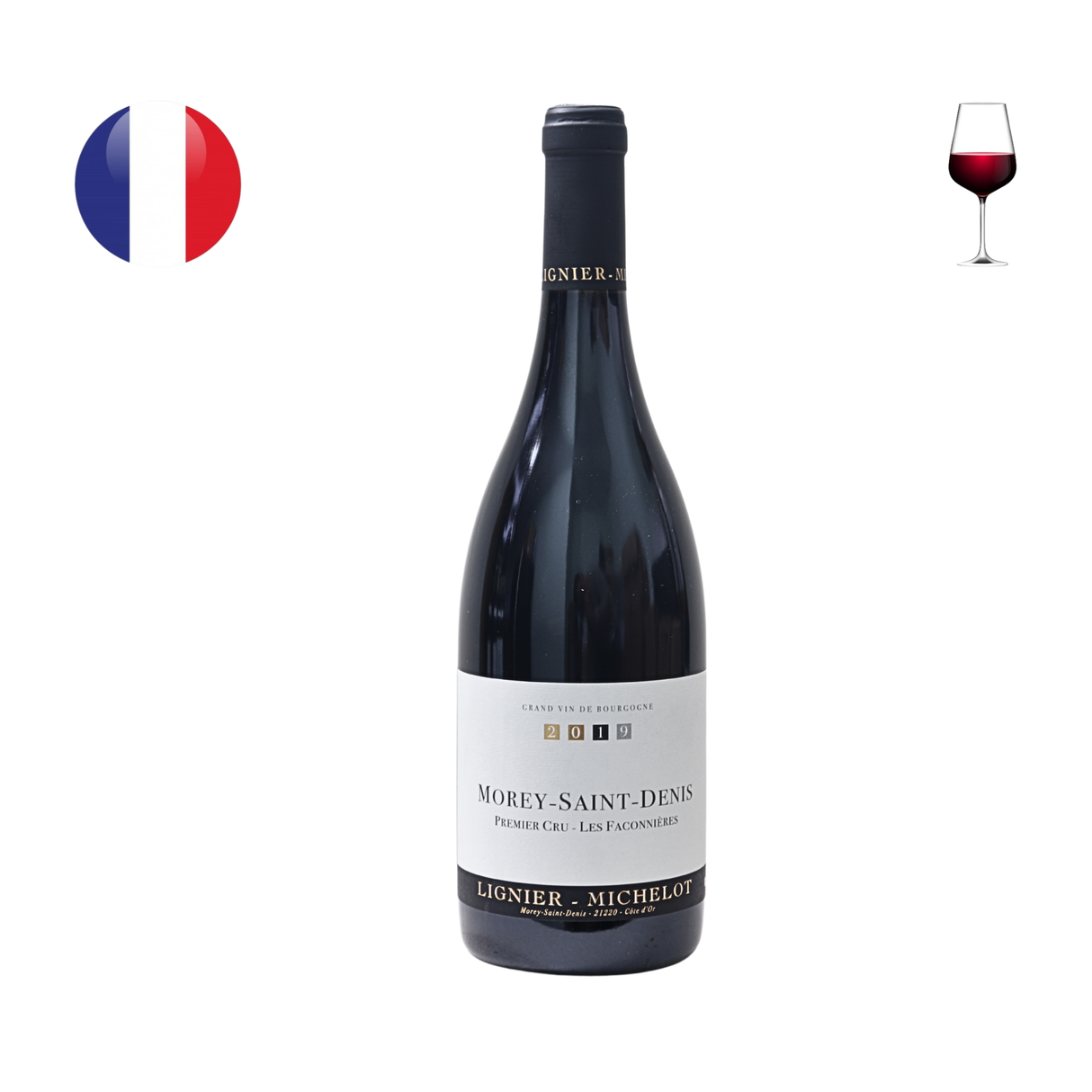 Domaine Lignier Michelot Morey 聖丹尼斯一級園「Les Faconnieres」2019 年,750 毫升