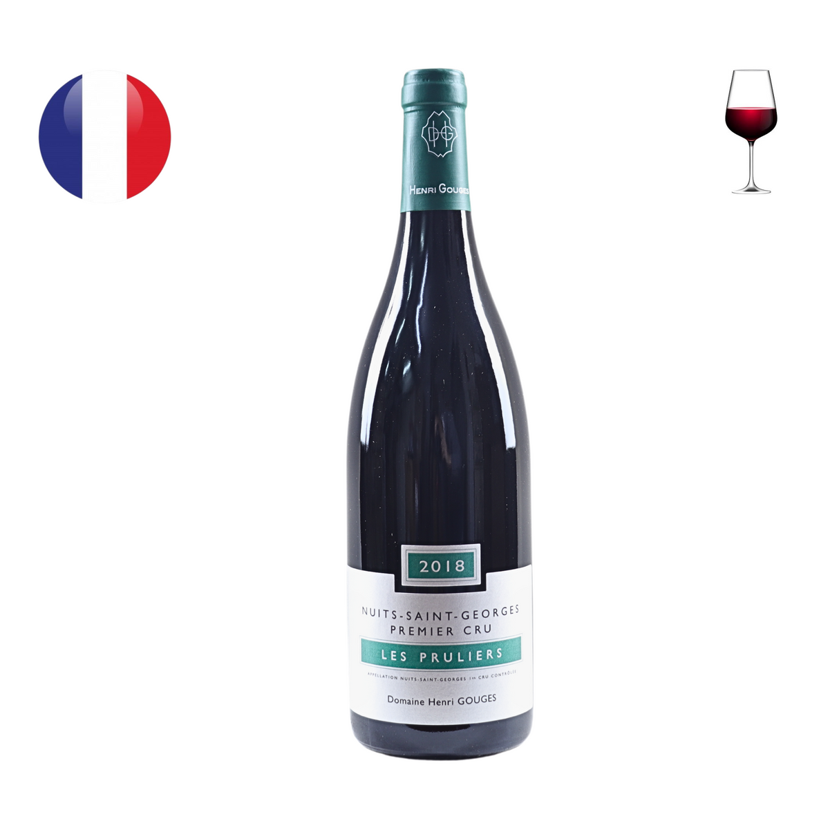Domaine Henri Gouges Nuits St Georges 1er Cru "Les Pruliers" 2018