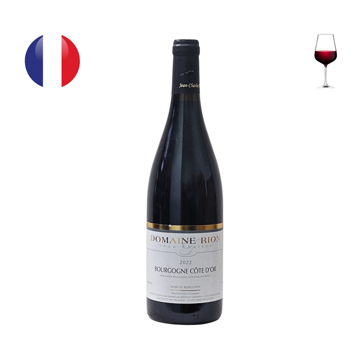 Domaine Jean-Charles Rion Bourgogne Cote d'Or 2022, 750ml