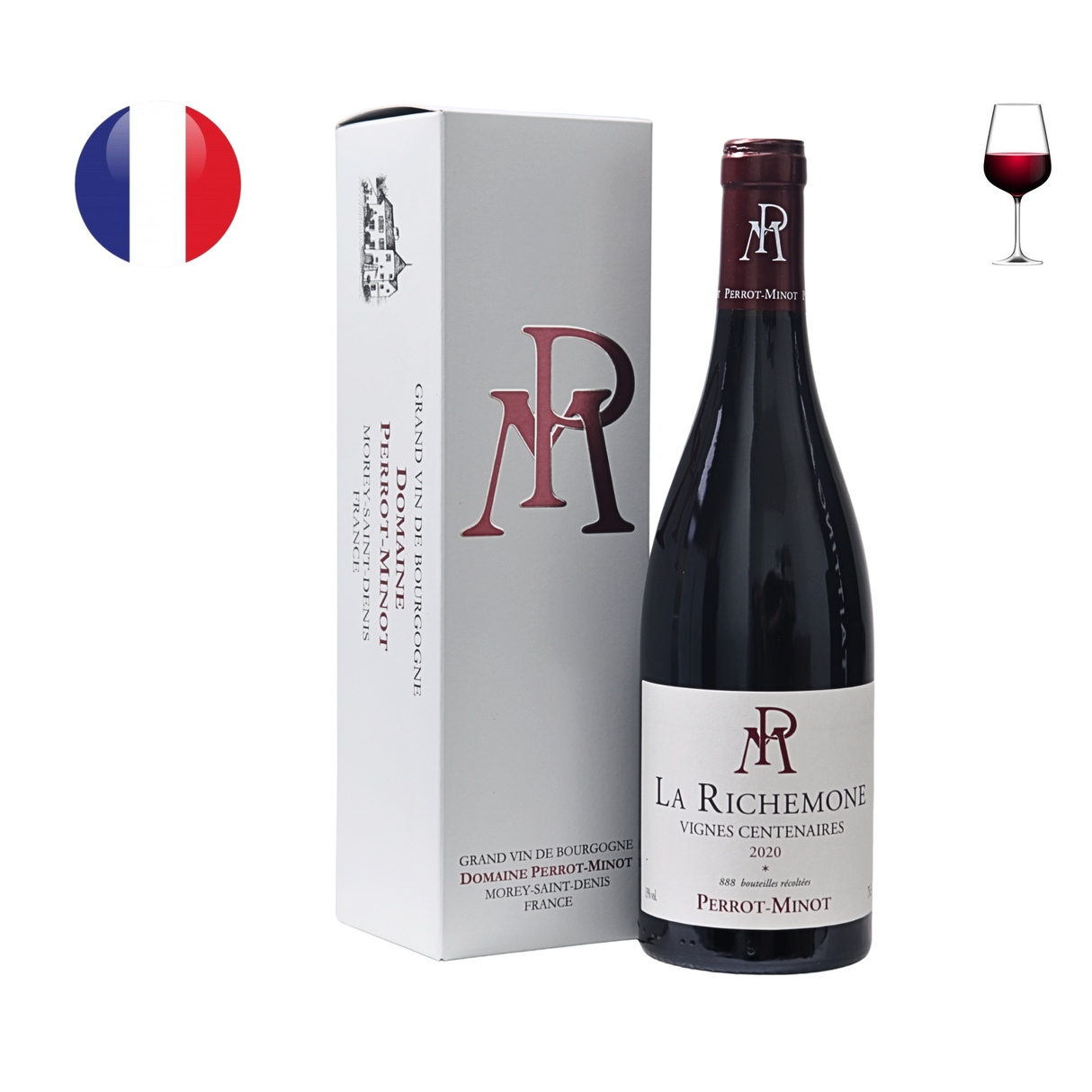 Domaine Perrot Minot Nuits St Georges 1er Cru "La Richemone" Vignes Centenaires 2020, 750ml