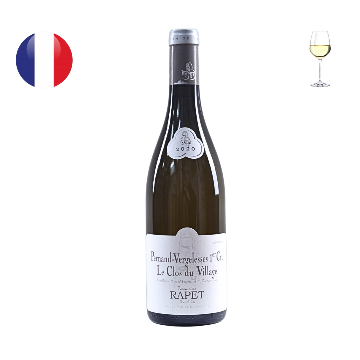 Domaine Rapet Pernand Vergelesses 1er Cru "Le Clos du Village" Blanc 2020