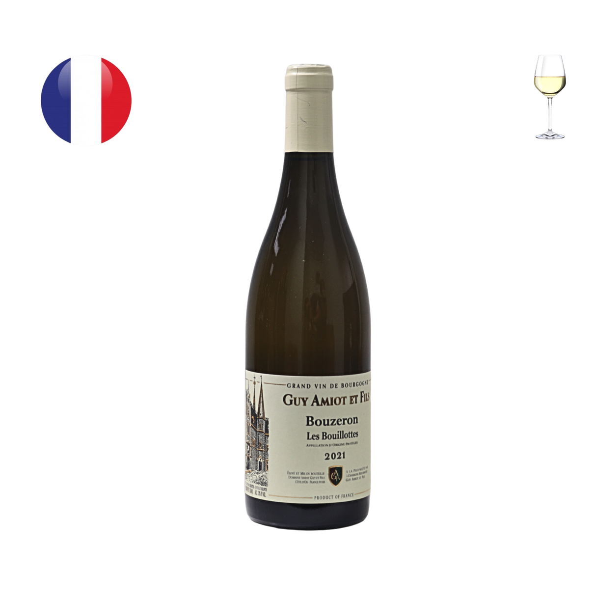 Domaine Guy Amiot Bouzeron "Les Bouillottes" Blanc 2021, 750ml