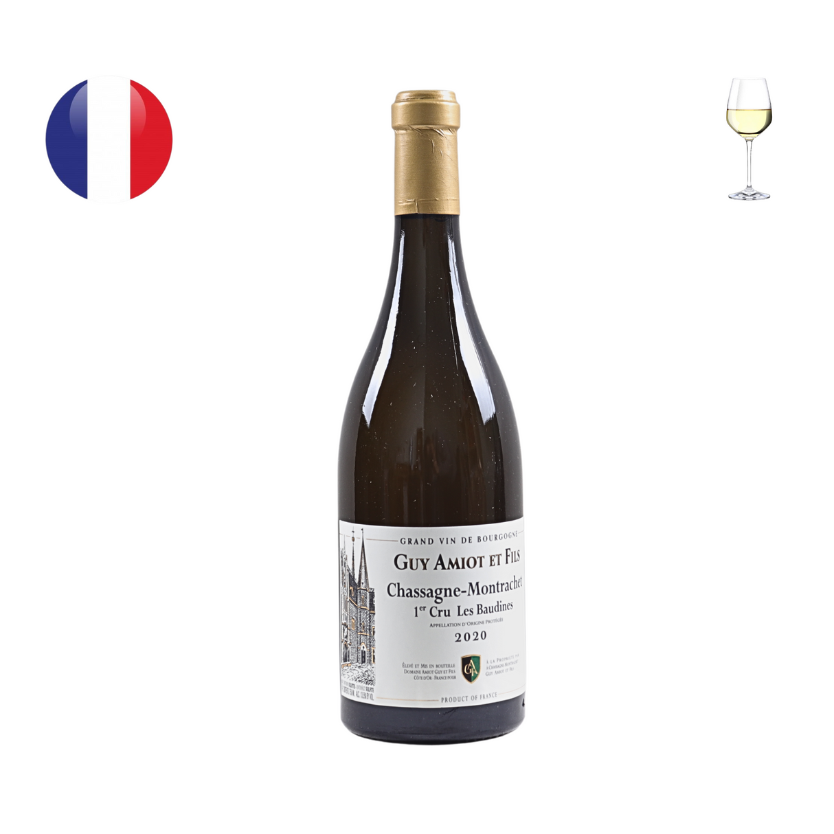Domaine Guy Amiot Chassagne Montrachet 1er Cru "Les Baudines" 2020