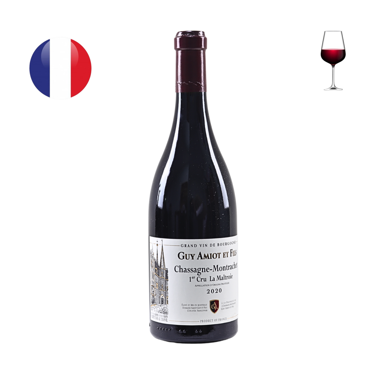 Domaine Guy Amiot Chassagne Montrachet 1er Cru "La Maltroie" Rouge 2020