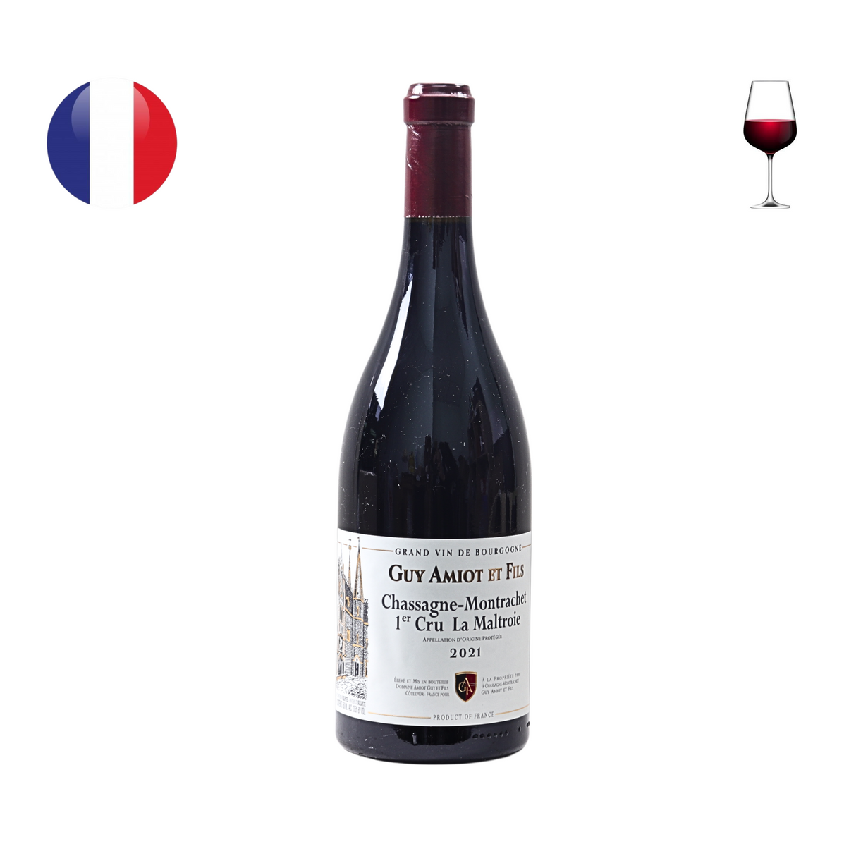 Domaine Guy Amiot Chassagne Montrachet 1er Cru "La Maltroie" Rouge 2021