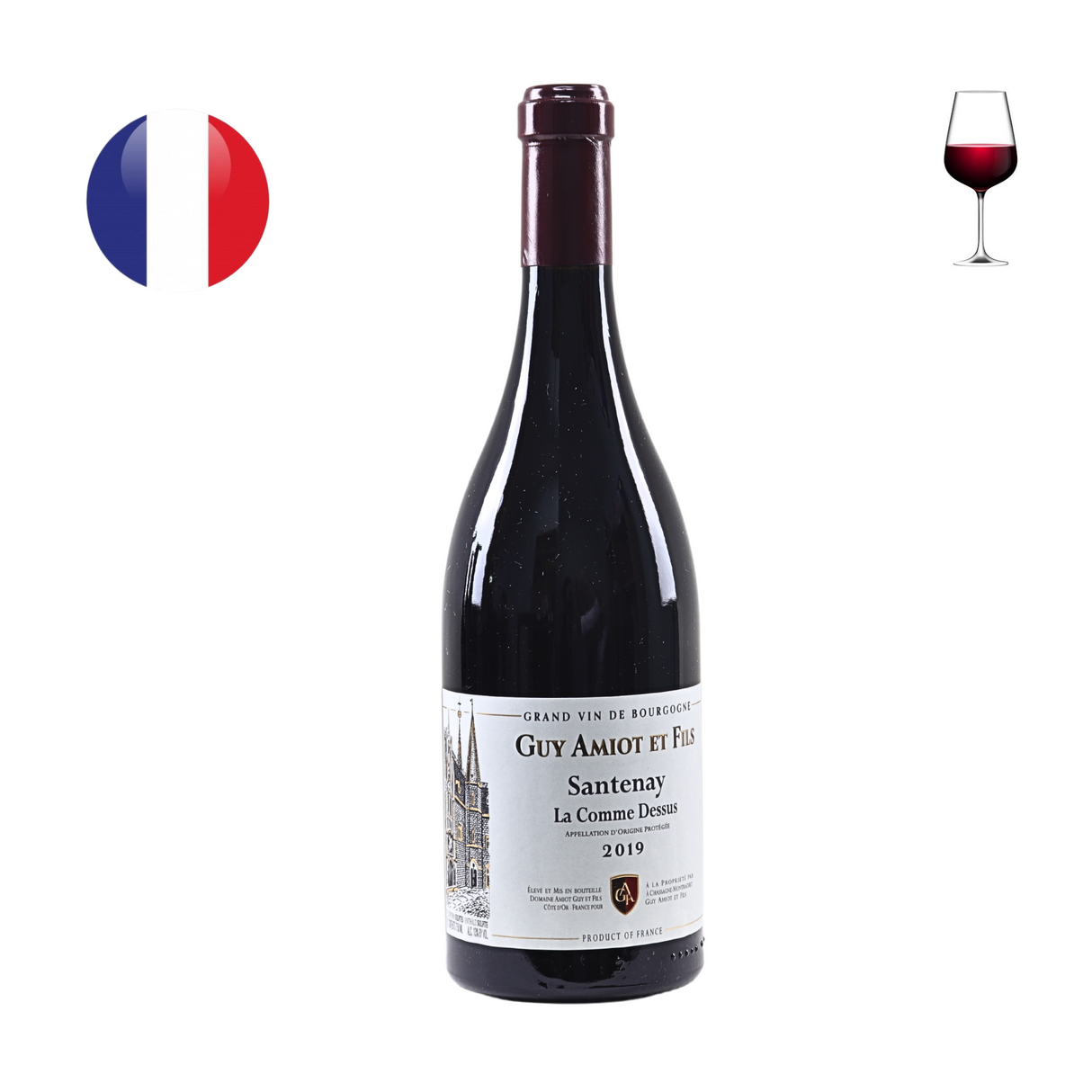 Domaine Guy Amiot Santenay "La Comme Dessus" Rouge 2019