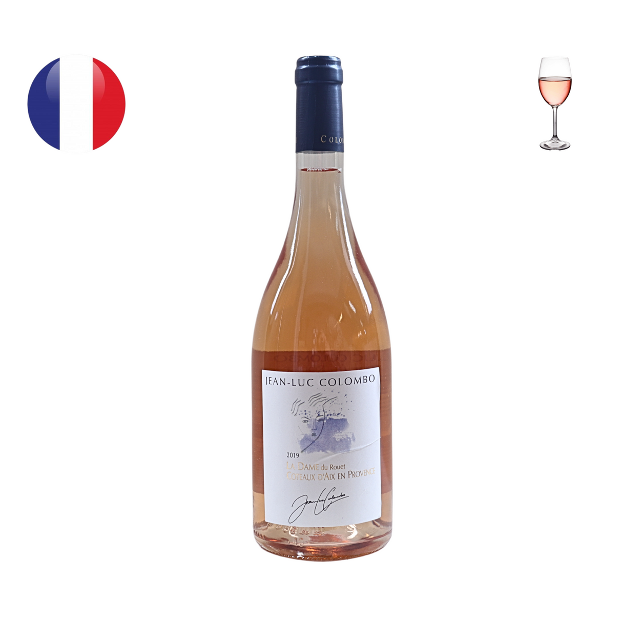 Jean Luc Colombo Coteaux d'Aix en Provence "La Dame du Rouet" Rose 2019