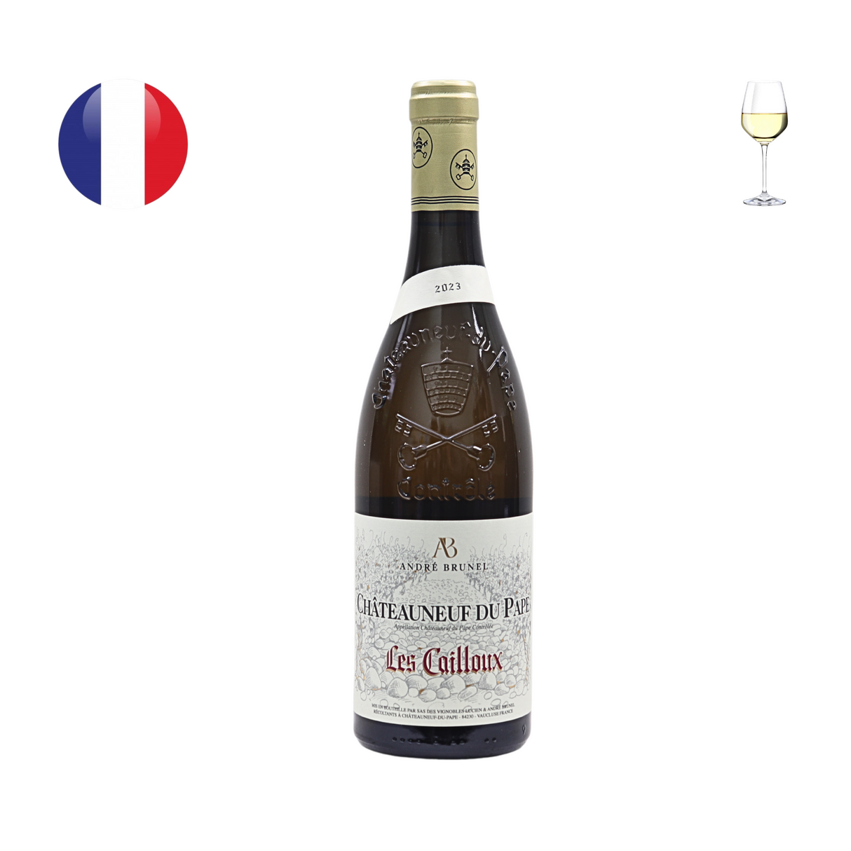 Domaine Andre Brunel Chateauneuf du Pape "Les Cailloux" Blanc 2023