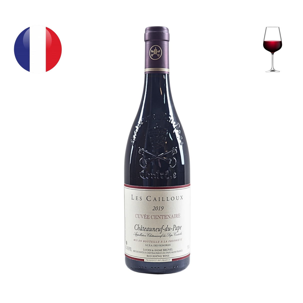 Domaine Andre Brunel Chateauneuf du Pape "Cuvee Centenaire" 2019