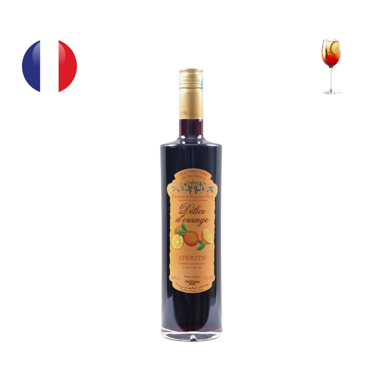 Liquoristerie de Provence Delice d'Orange Aperitif