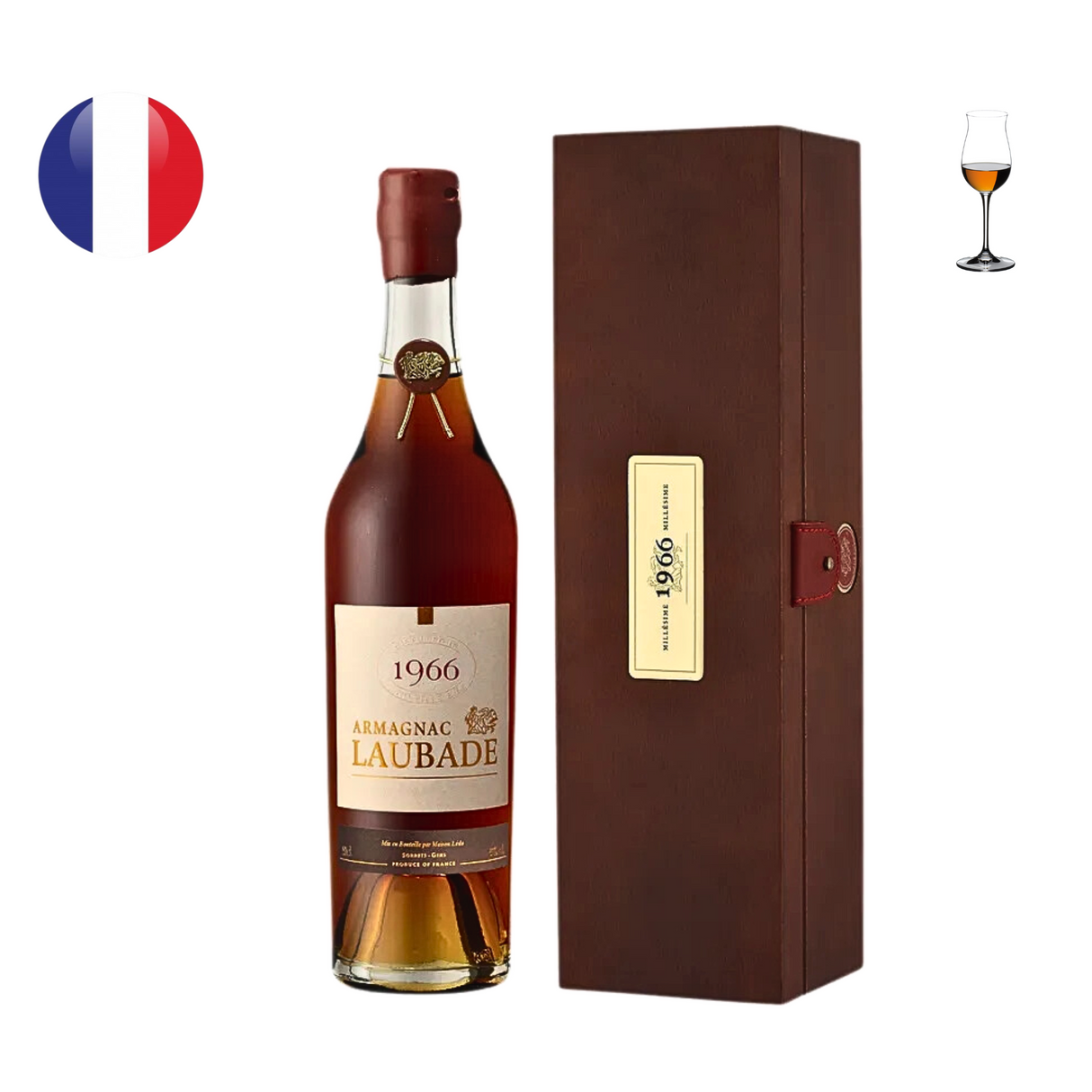 Chateau de Laubade Armagnac Millesime 1966