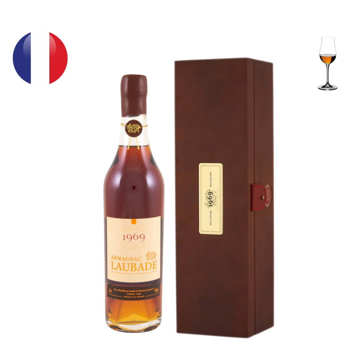 Chateau de Laubade Armagnac Millesime 1969