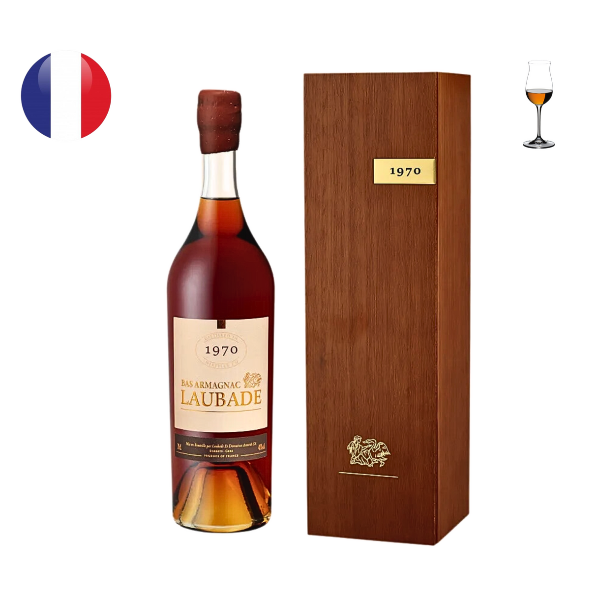 Chateau de Laubade Armagnac Millesime 1970