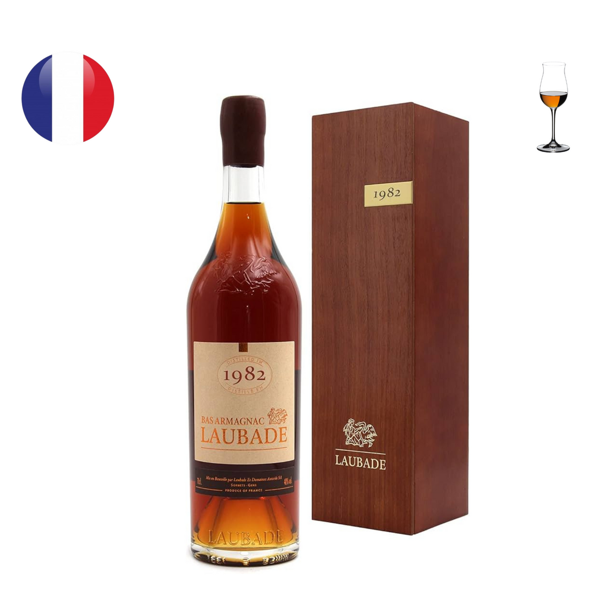 Chateau de Laubade Bas Armagnac Millesime 1982