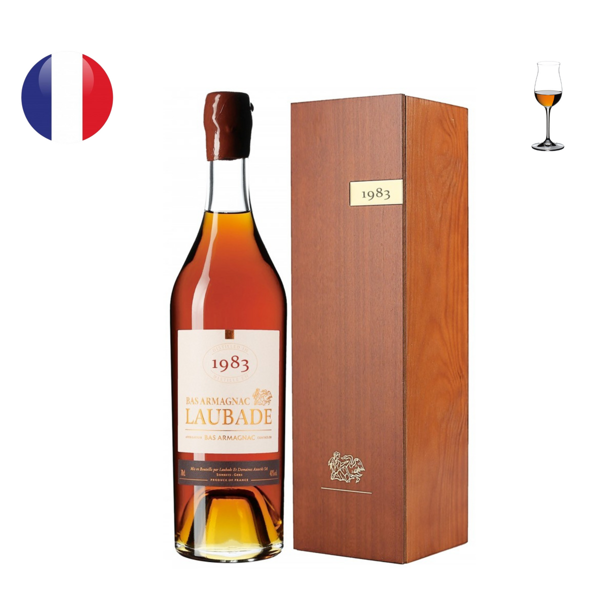 Chateau de Laubade Bas Armagnac Millesime 1983