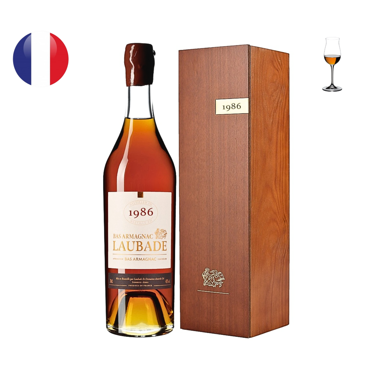Chateau de Laubade Bas Armagnac Millesime 1986