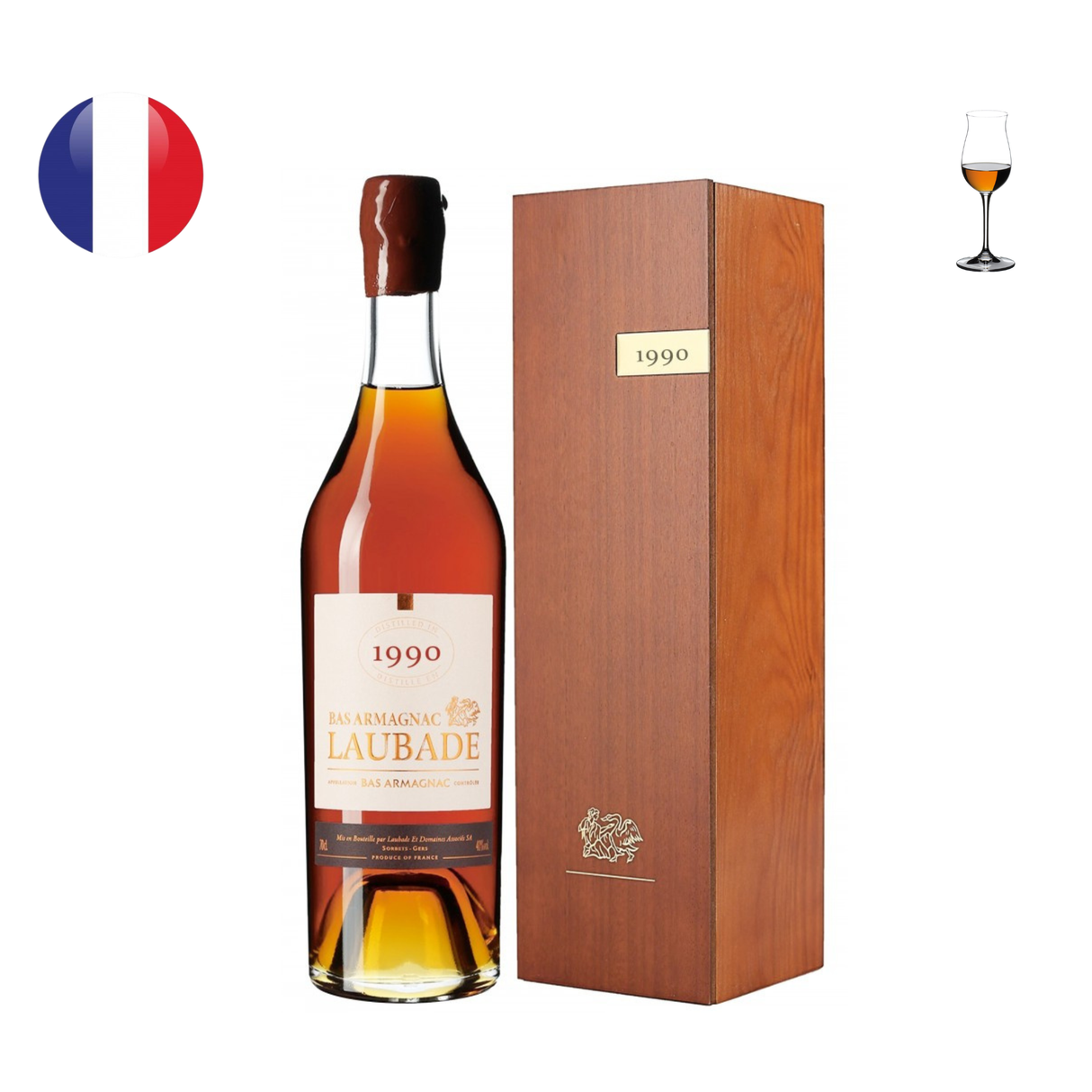Chateau de Laubade Bas Armagnac Millesime 1990