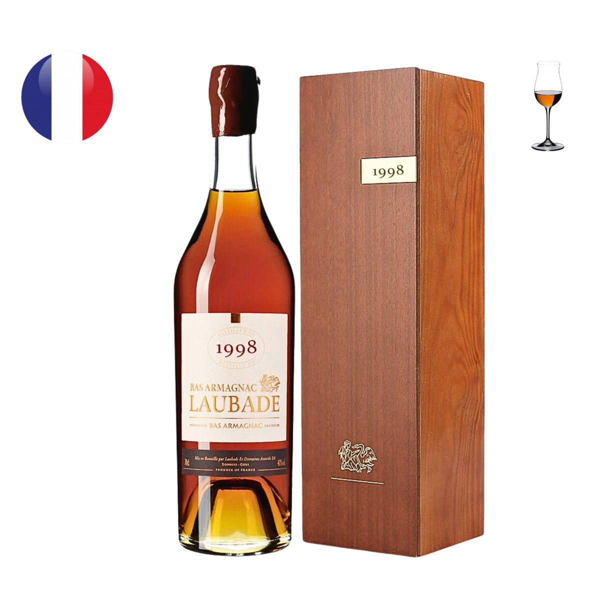 Chateau de Laubade Bas Armagnac Millesime 1998