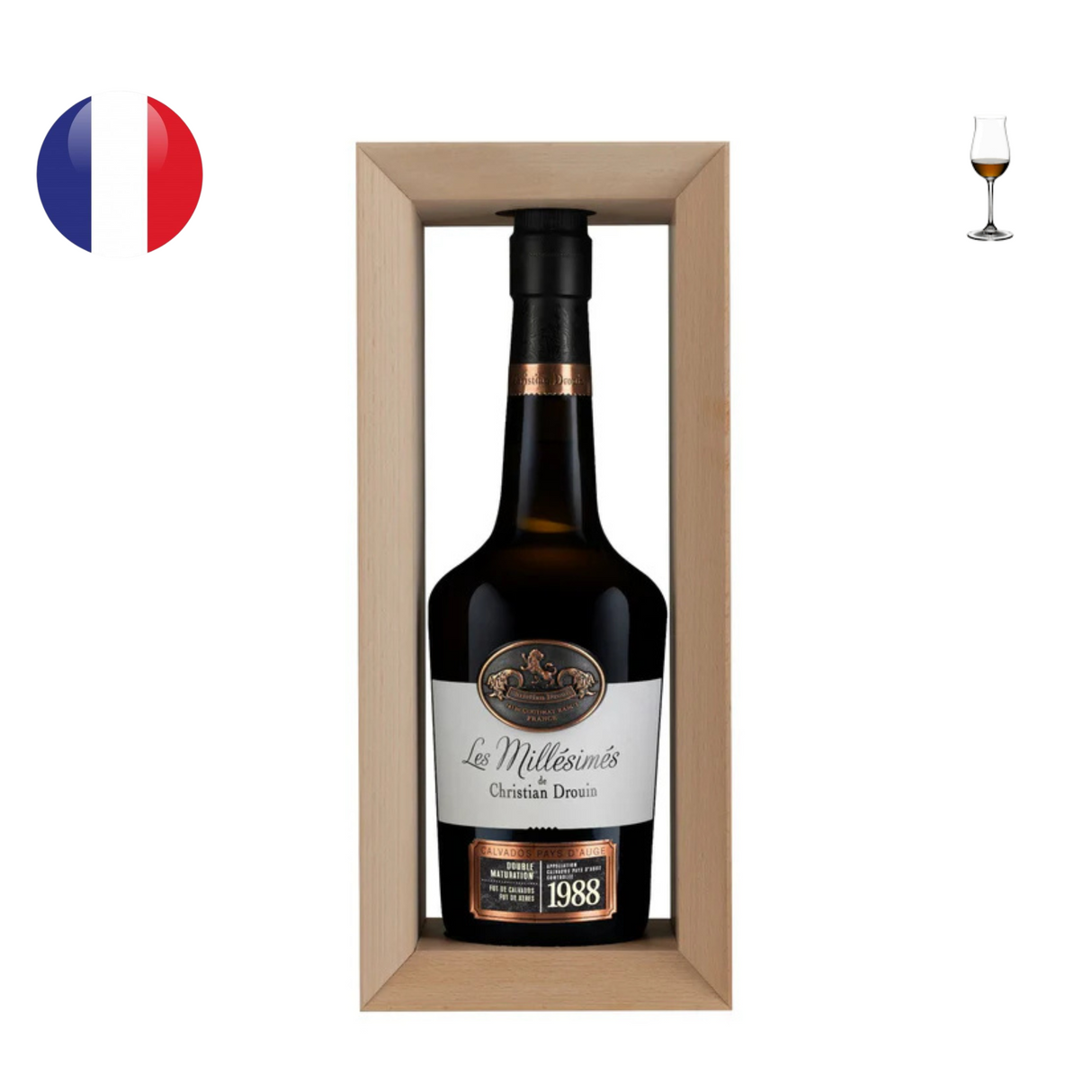 Christian Drouin Calvados Pays d'Auge Millesime 1988