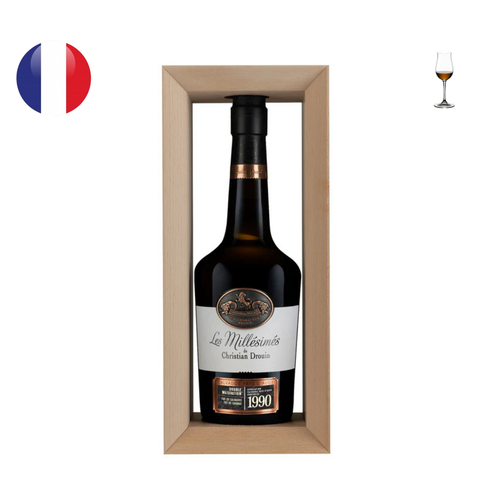 Christian Drouin Calvados Pays d'Auge Millesime 1990