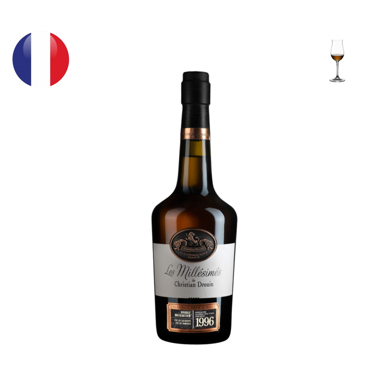 Christian Drouin Calvados Pays d'Auge Millesime 1996